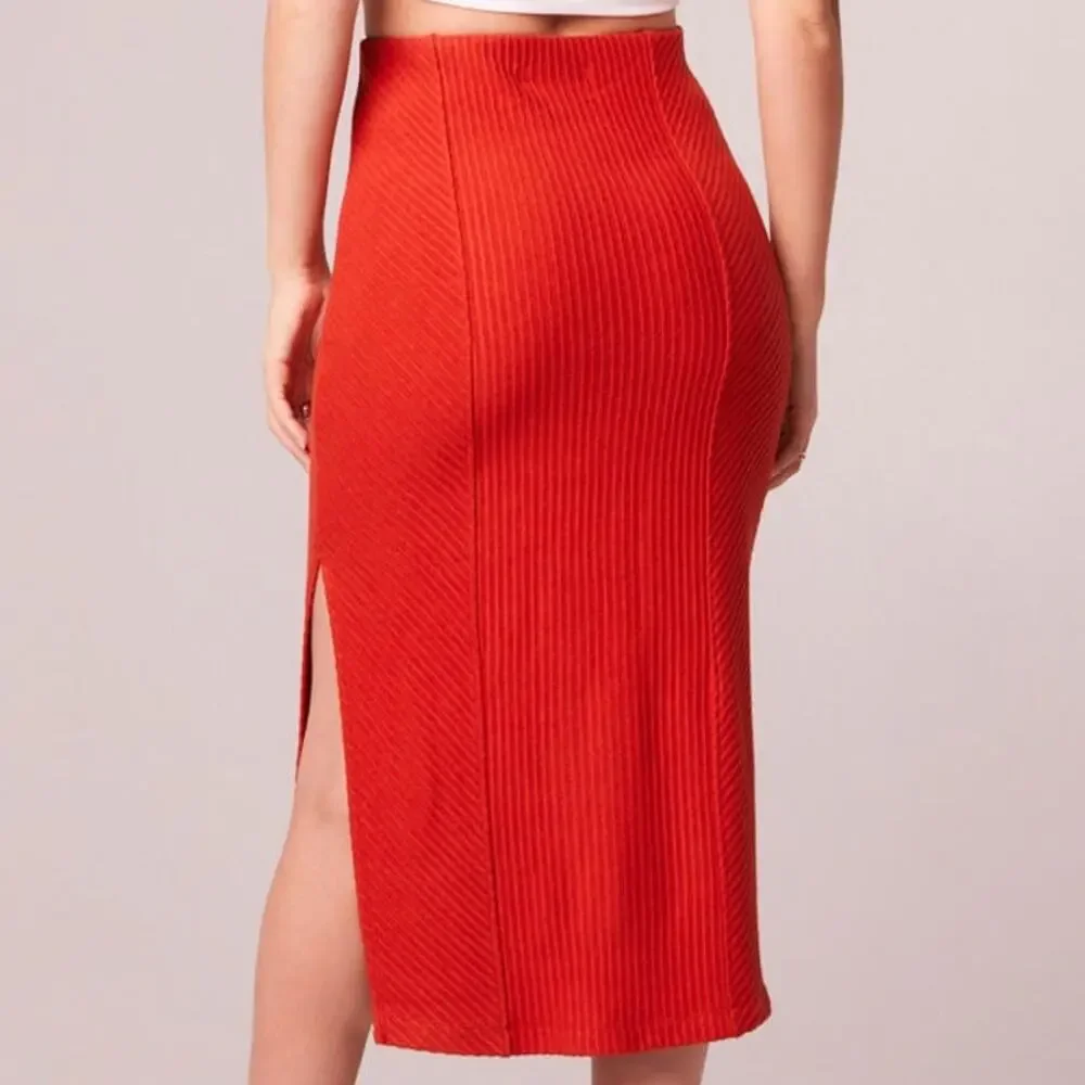 NWT B.O.G. Band‎ of the Free Renee Bodycon Ribbed Pencil Skirt Sz. S [4-6] Rust